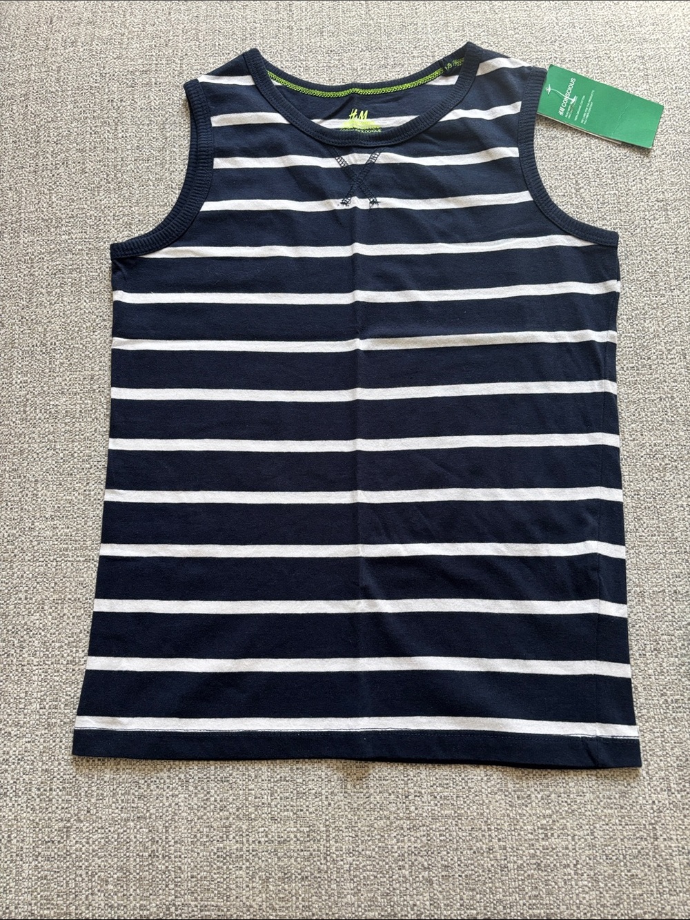 H&M Navy and White Striped Kids Tank